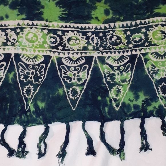 Fata Morgana Green Tie Dyed‎ Sarong Swim Wrap - Picture 2 of 6